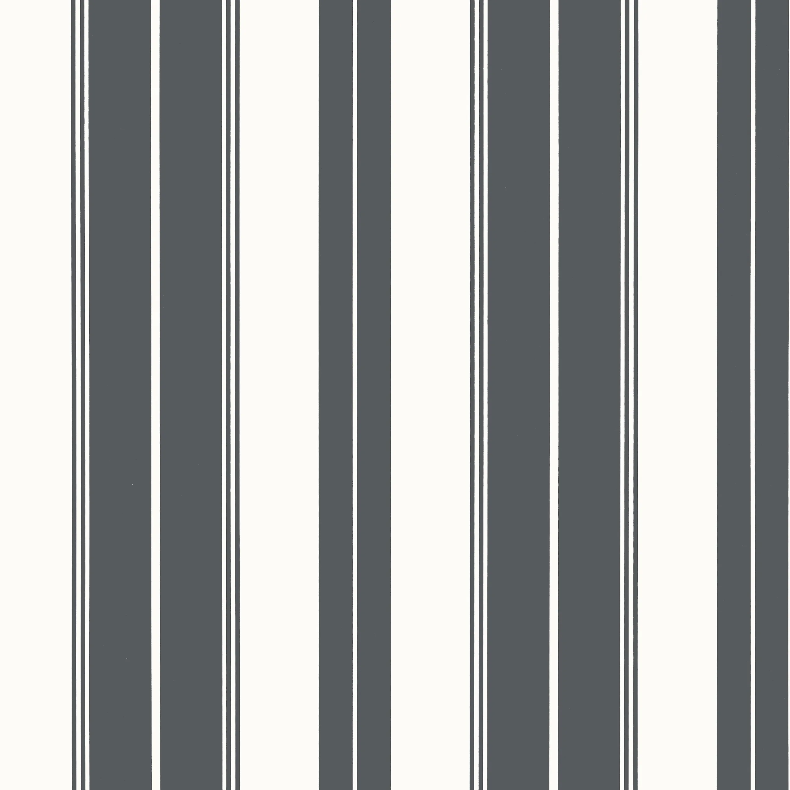 Thibaut Norfolk Stripe in Charcoal Black (T44050)