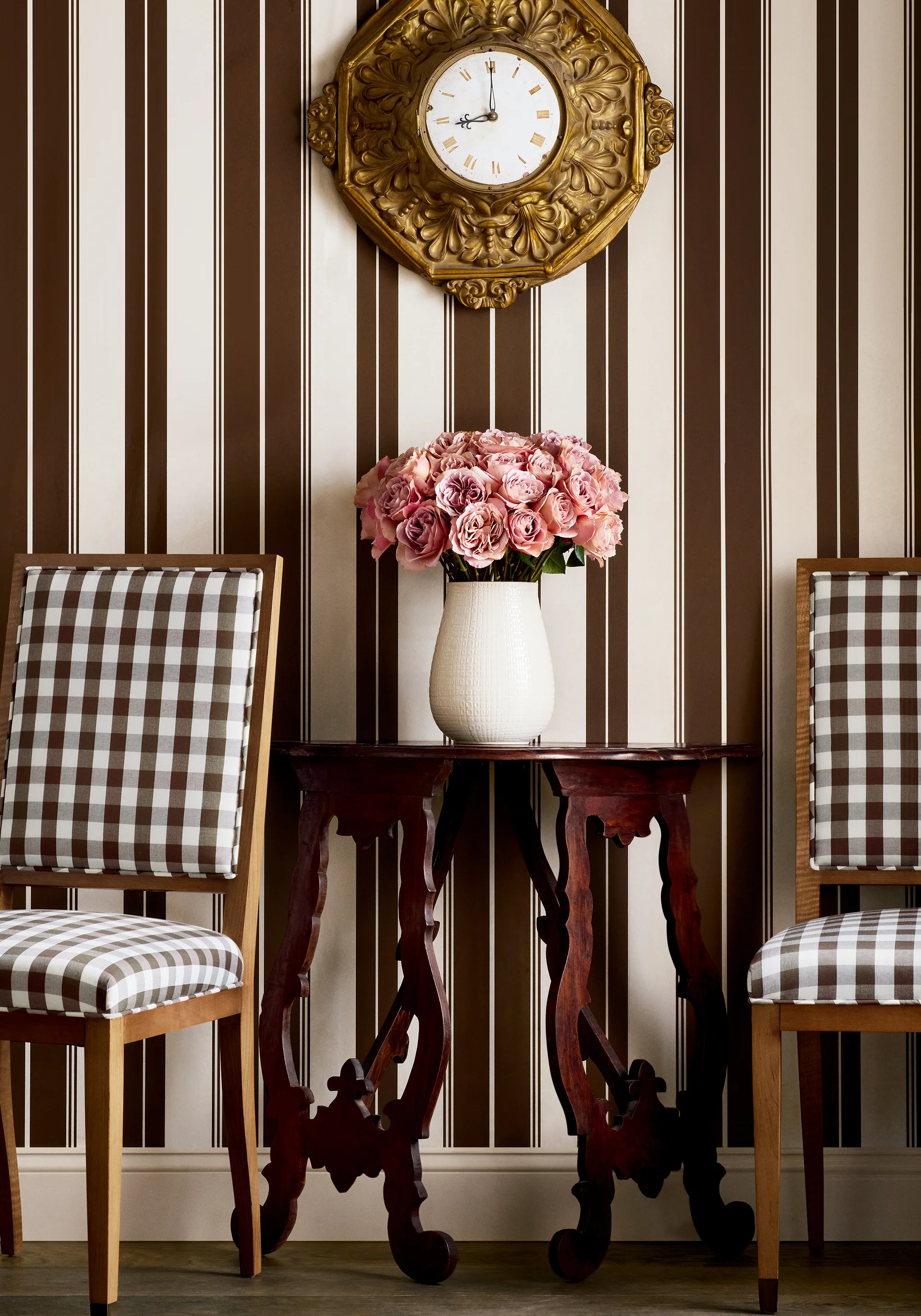Thibaut Norfolk Stripe in Chocolate Brown (T44049)