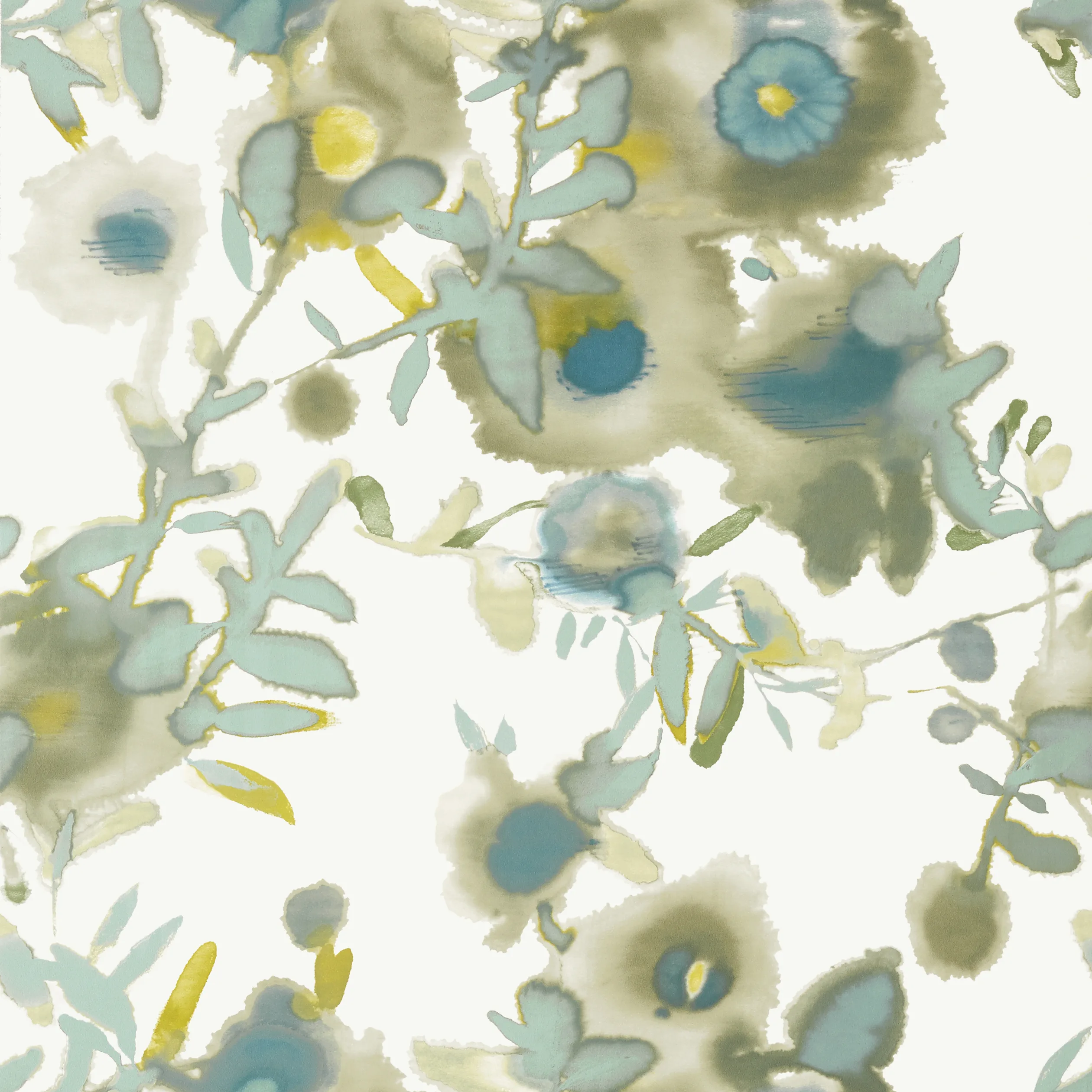 Thibaut Open Spaces in Beige and Teal (T13085)