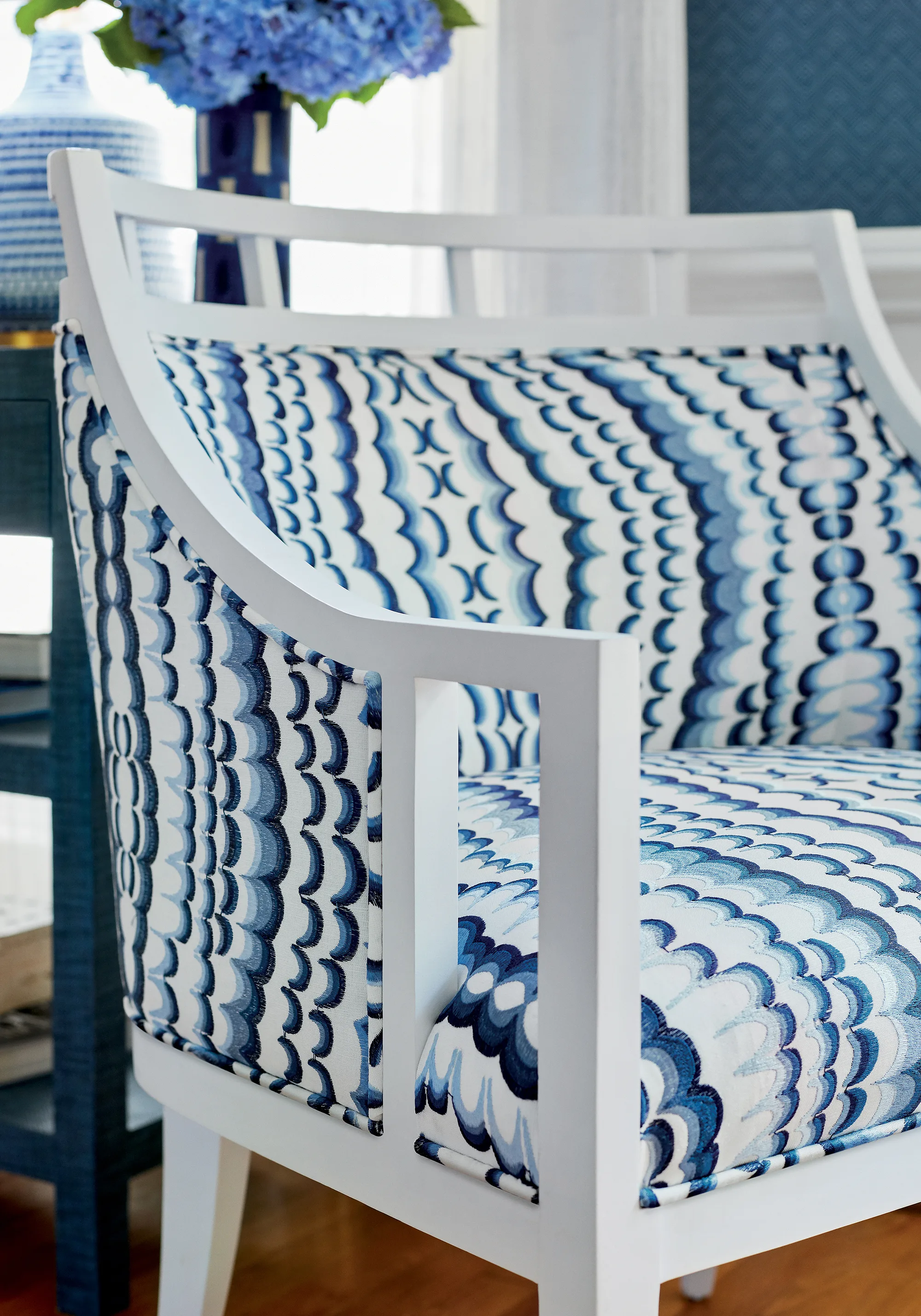 Thibaut Oslo Chevron in Navy (T2990)