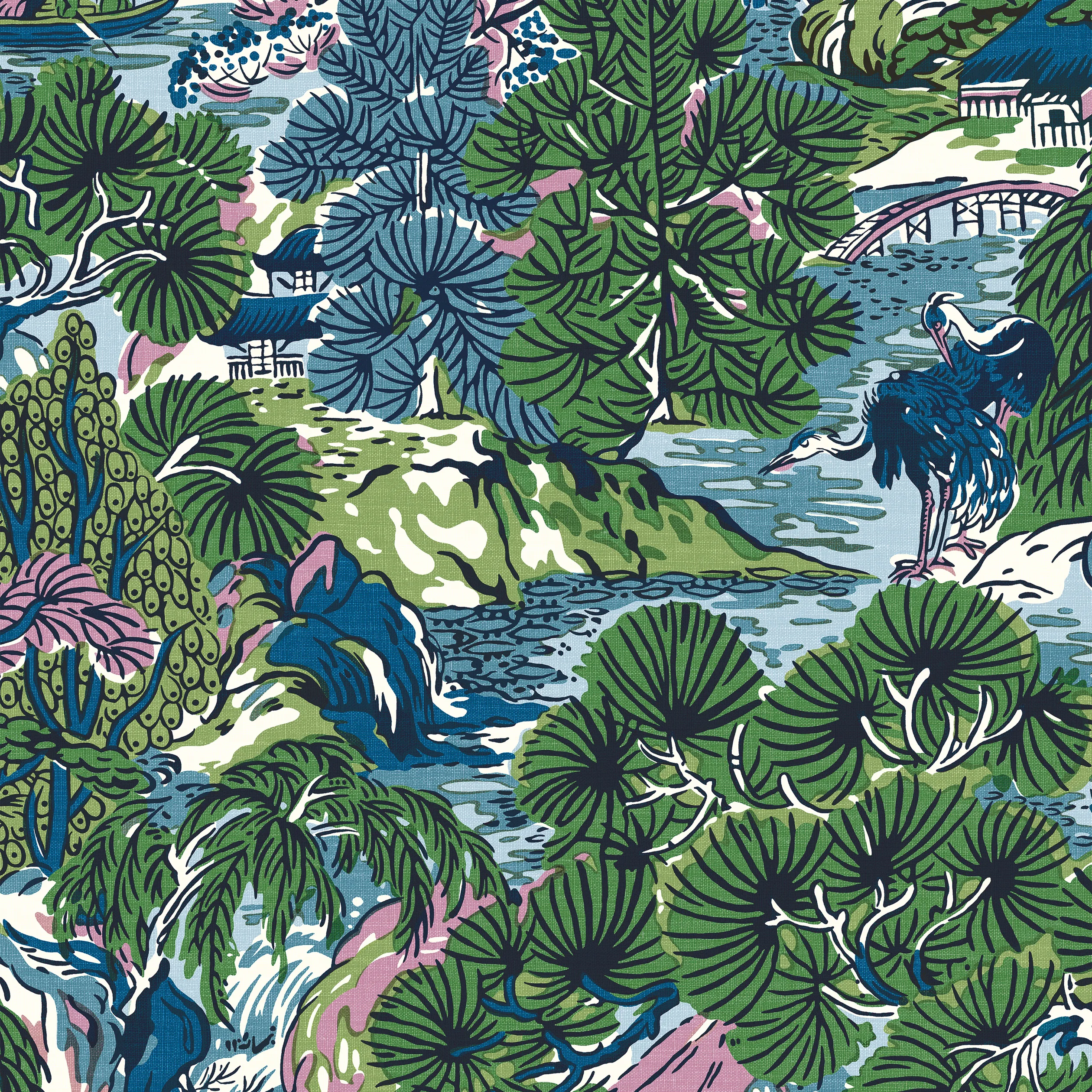 T42024 | Pagoda Trees – Lavender and Blue