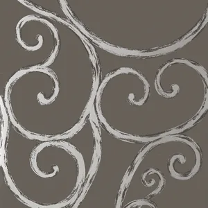 Anna French Palace Gate in Silver on Charcoal (AT6052)