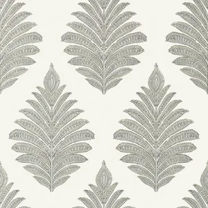 Anna French Palampore Leaf in Grey (AT78724)