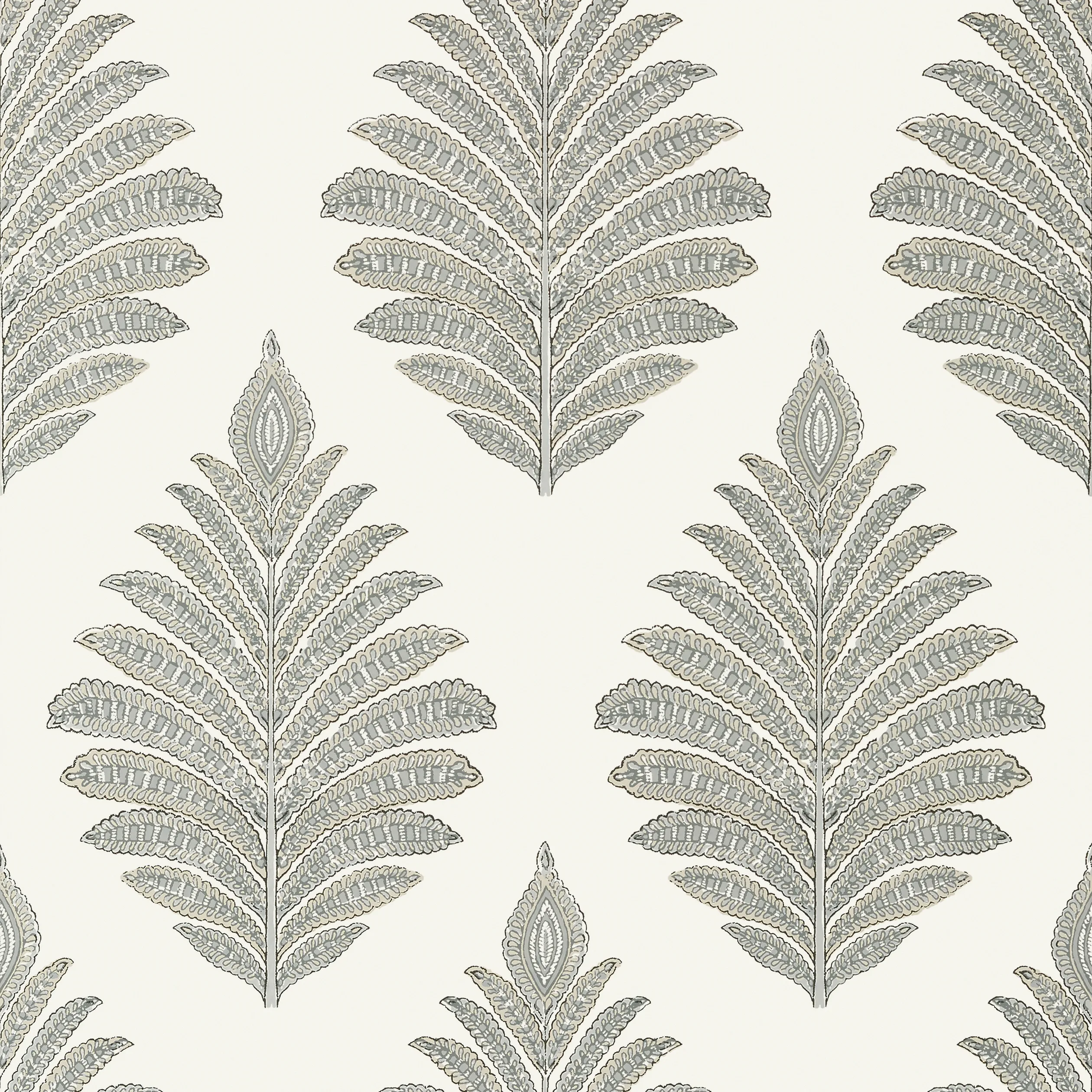 Anna French Palampore Leaf in Grey (AT78724)