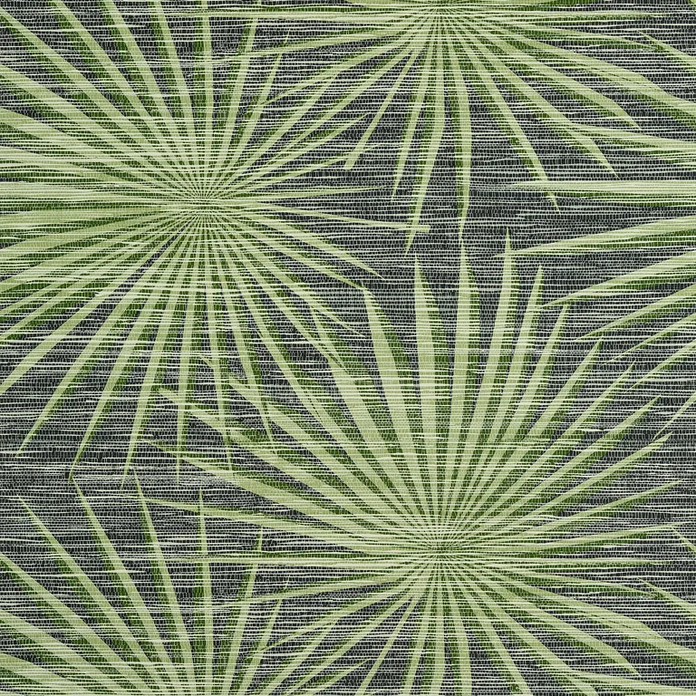 Thibaut Palm Frond in Black and Green (T10143)