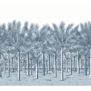 Thibaut Palm Grove Mural in Navy (TM13951)