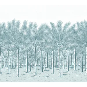 Thibaut Palm Grove Mural in Spa Blue (TM13949)
