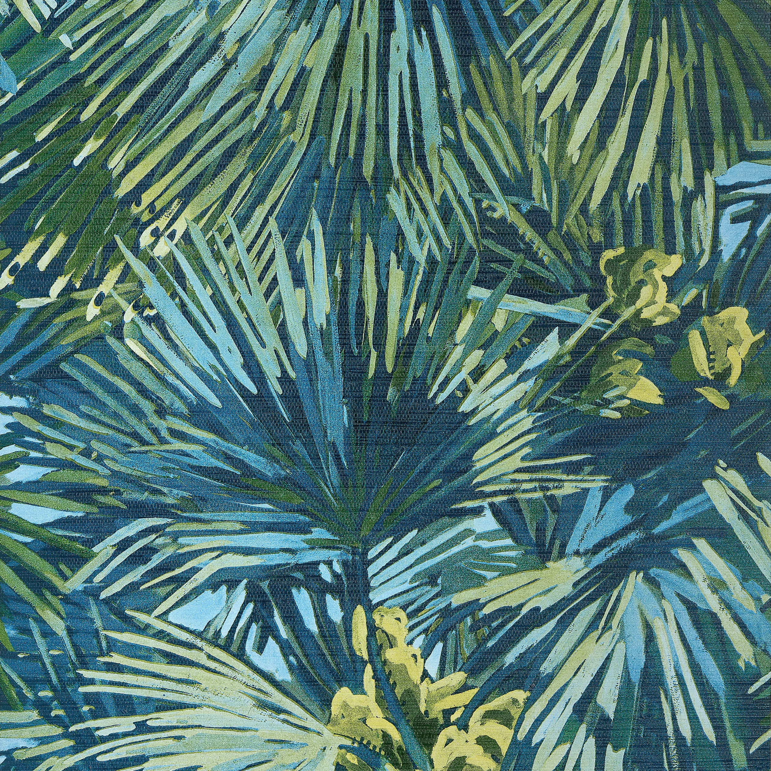 Thibaut Palmier Wide Width in Citron and Blue (TWW34098)