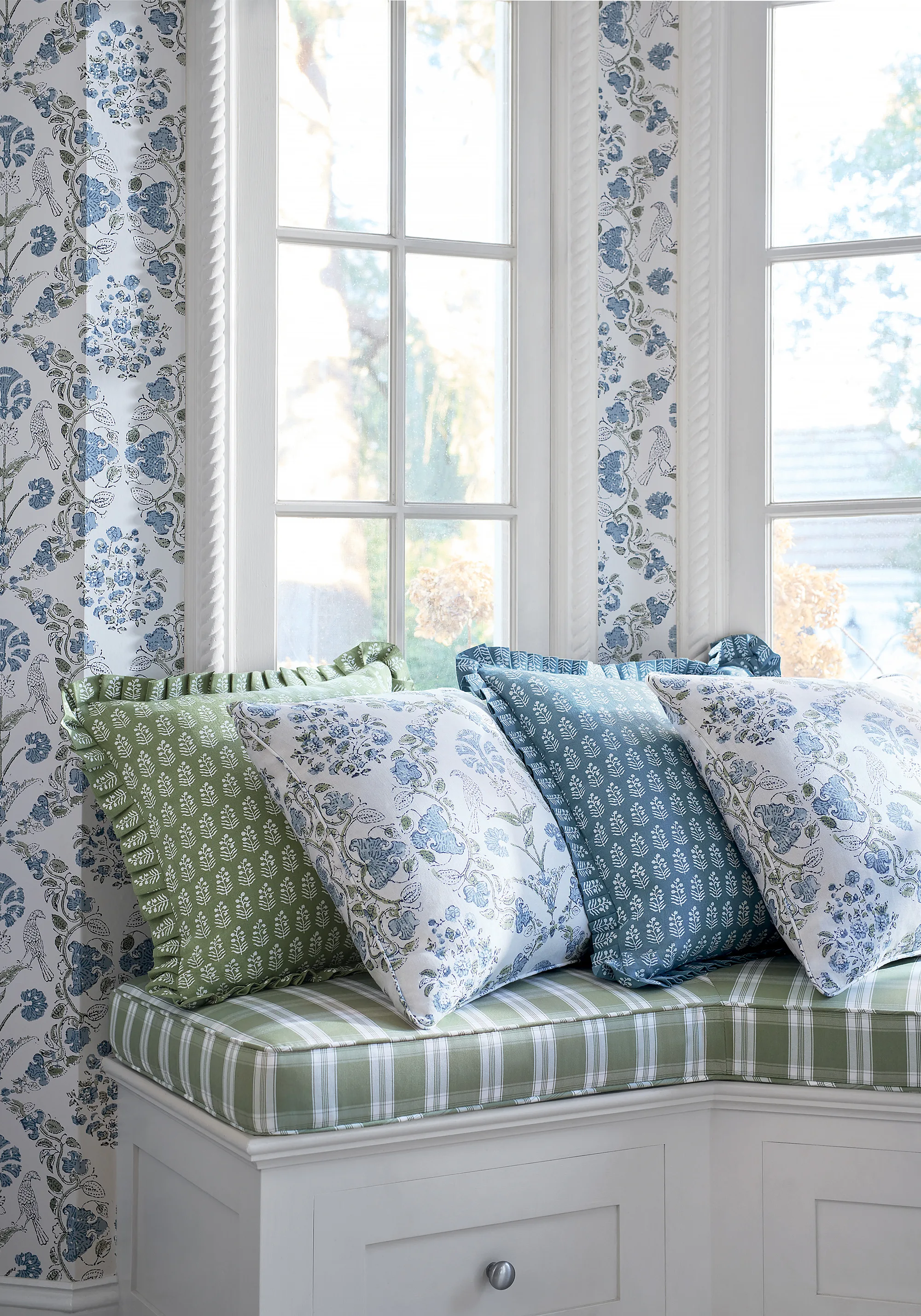 Anna French Paloma in Blue and Green (AT10740)