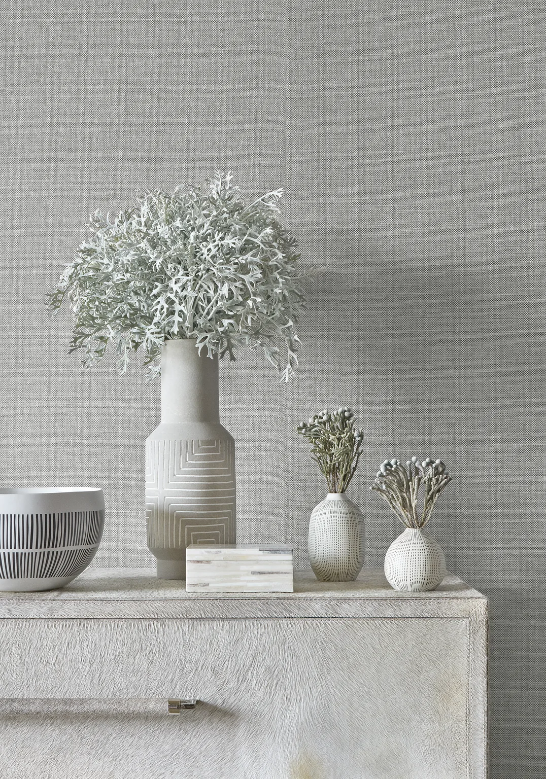 Thibaut Paper Linen in Grey (T24130)