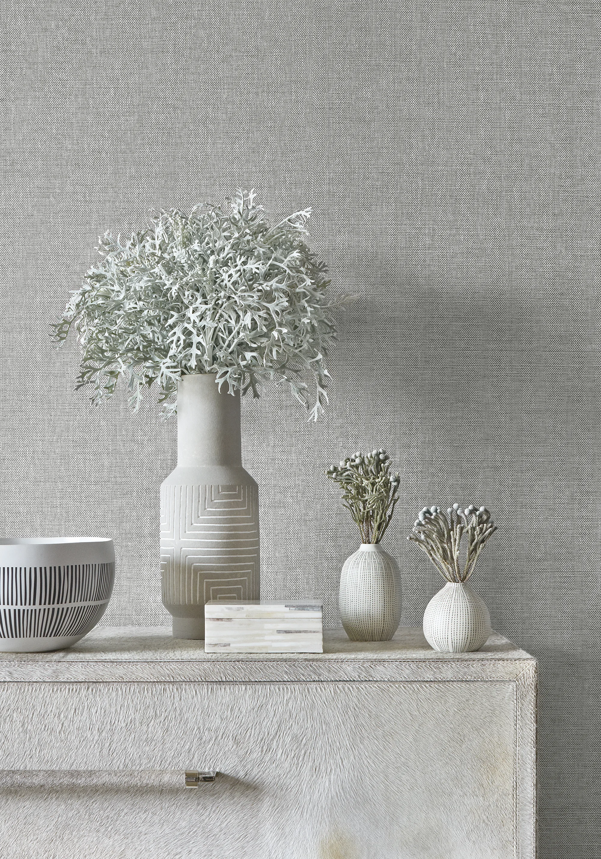 Thibaut Paper Linen in Grey (T24130)