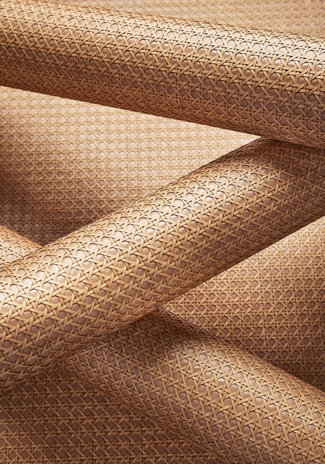 Thibaut Paper Rattan in Saddle (T10387)