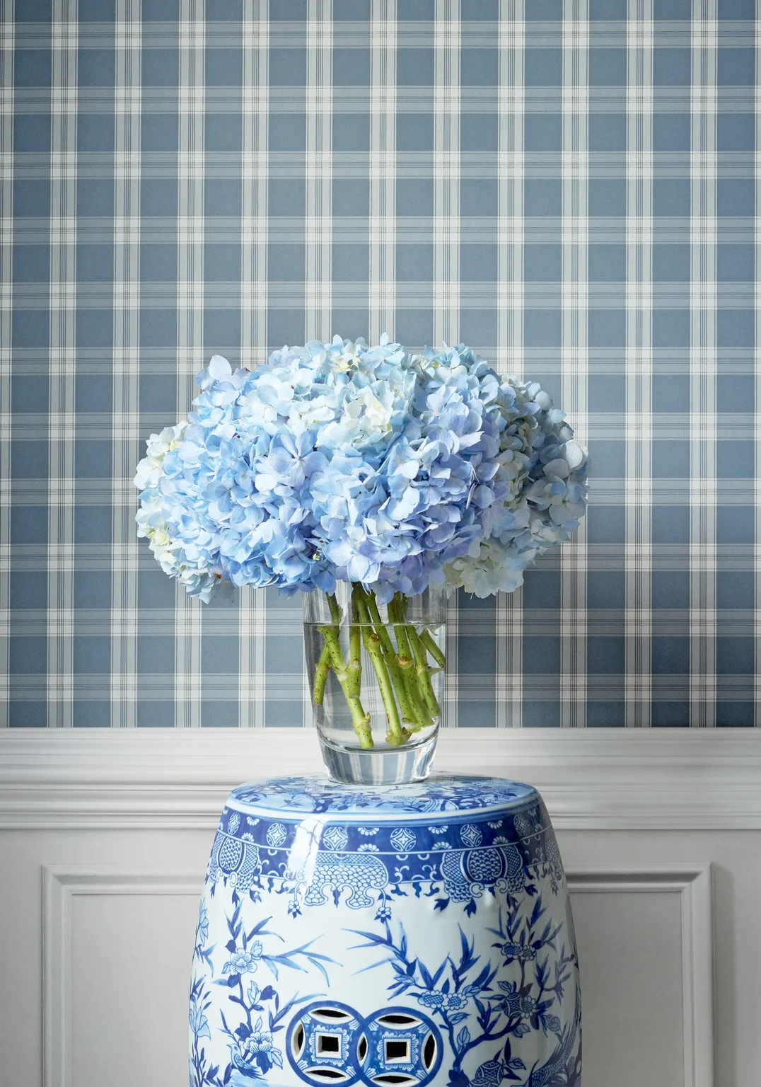Anna French Payton Check in Blue (AT10708)