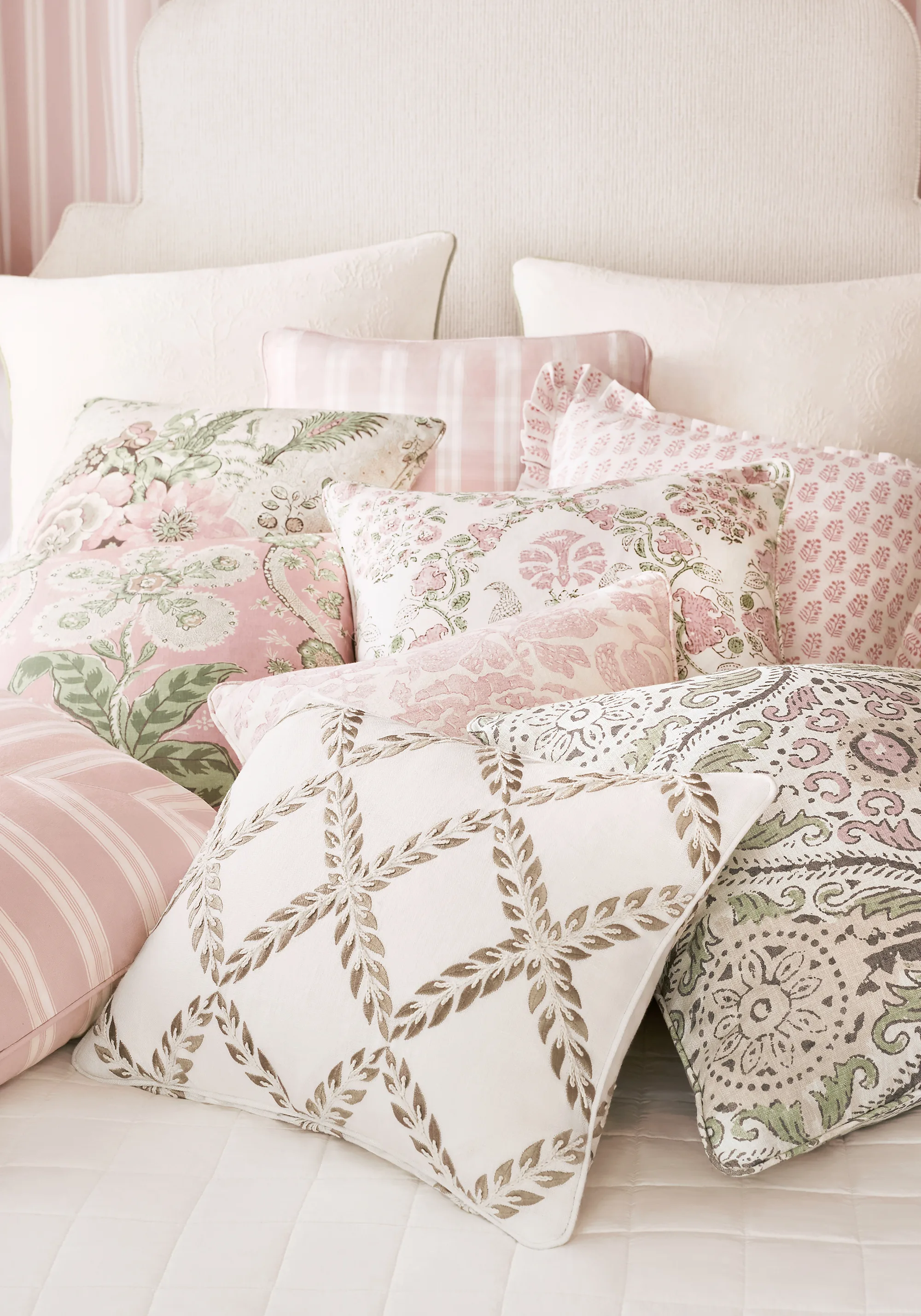 Anna French Payton Stripe in Blush (AT10701)