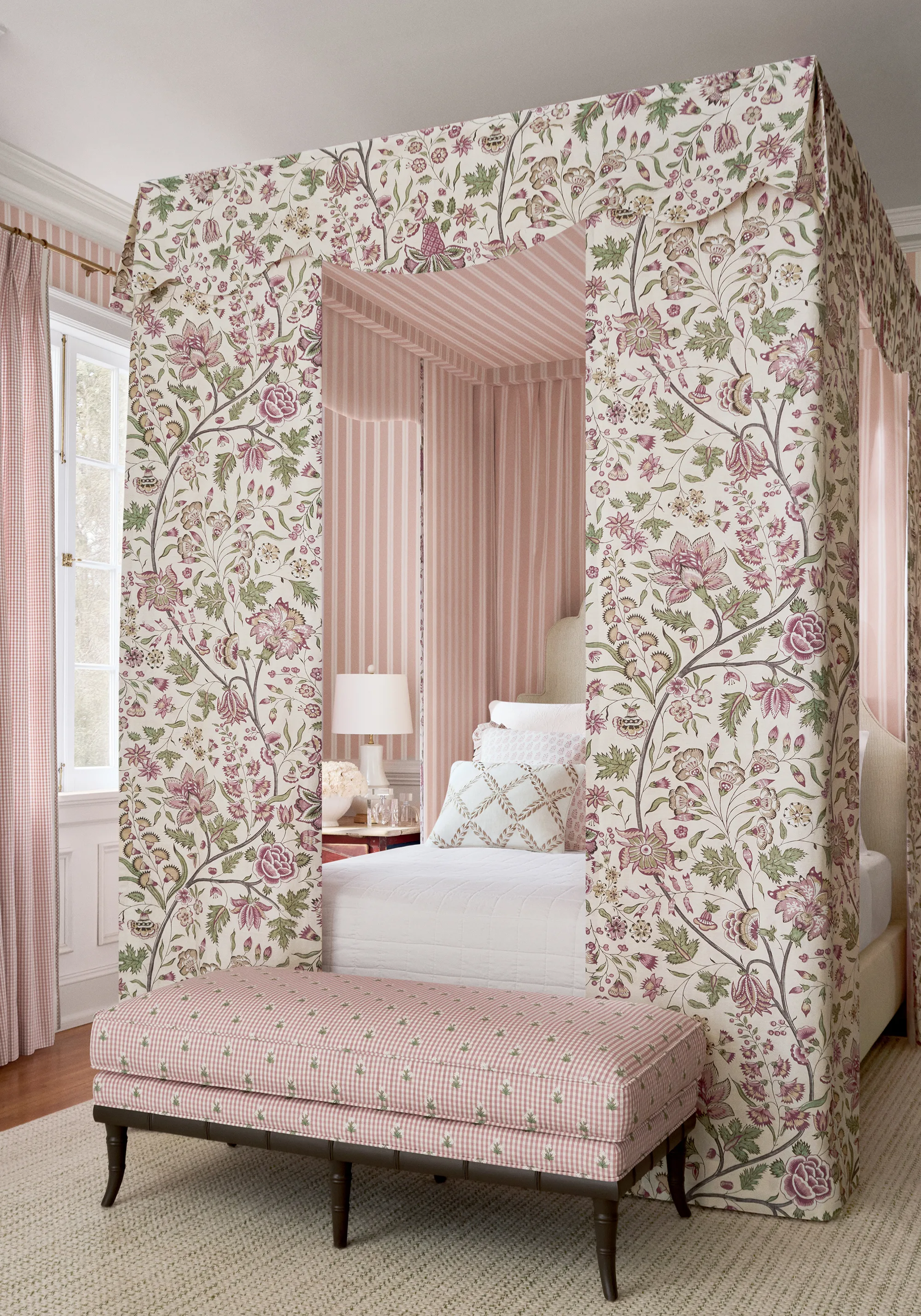 Anna French Payton Stripe in Blush (AT10701)