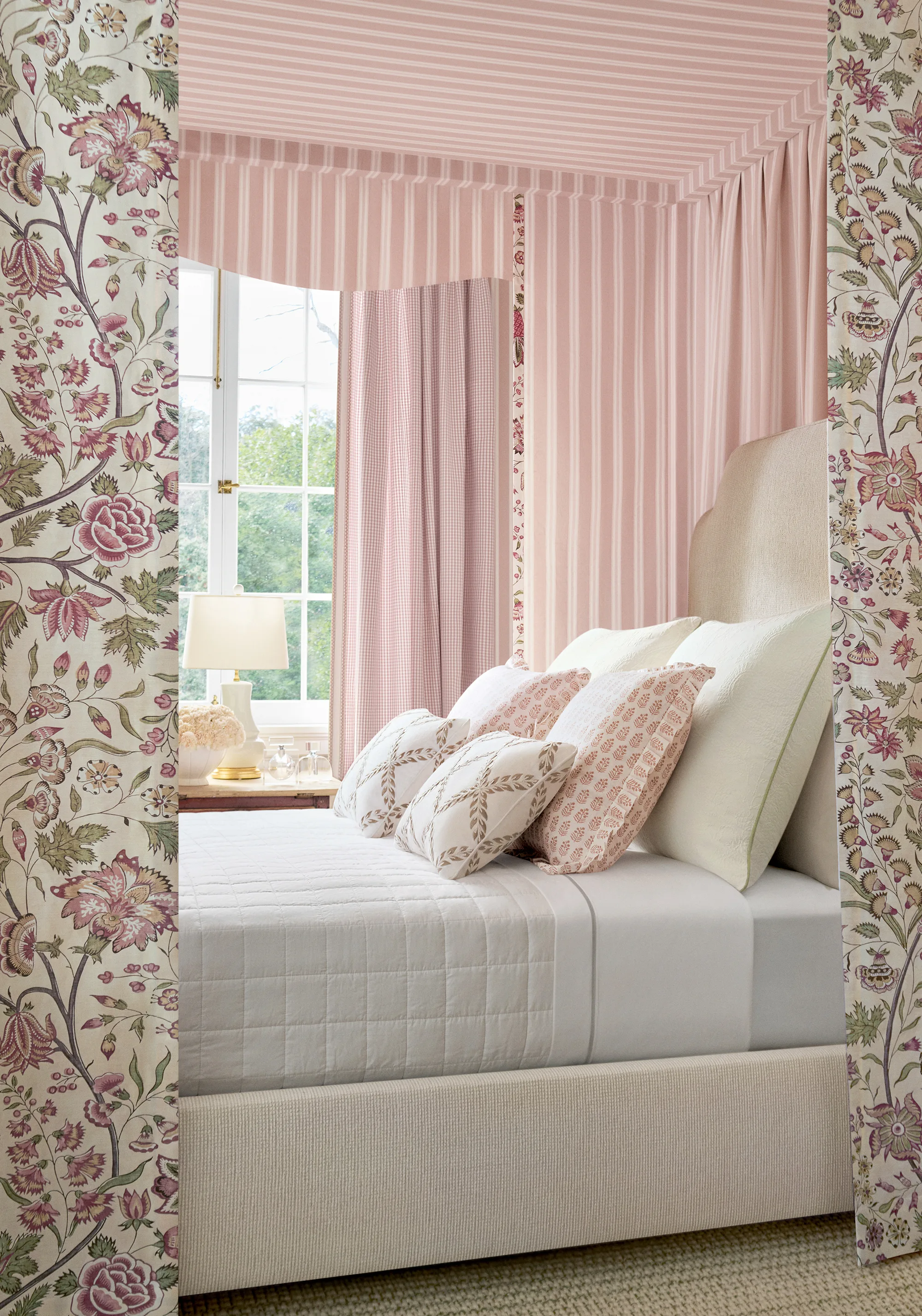 Anna French Payton Stripe in Blush (AT10701)