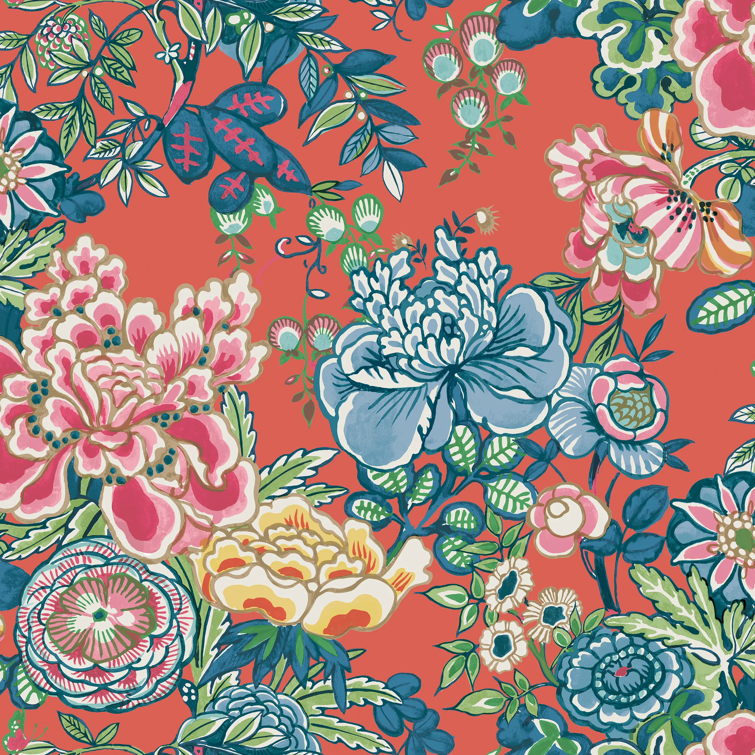 T42018 | Peony Garden – Coral