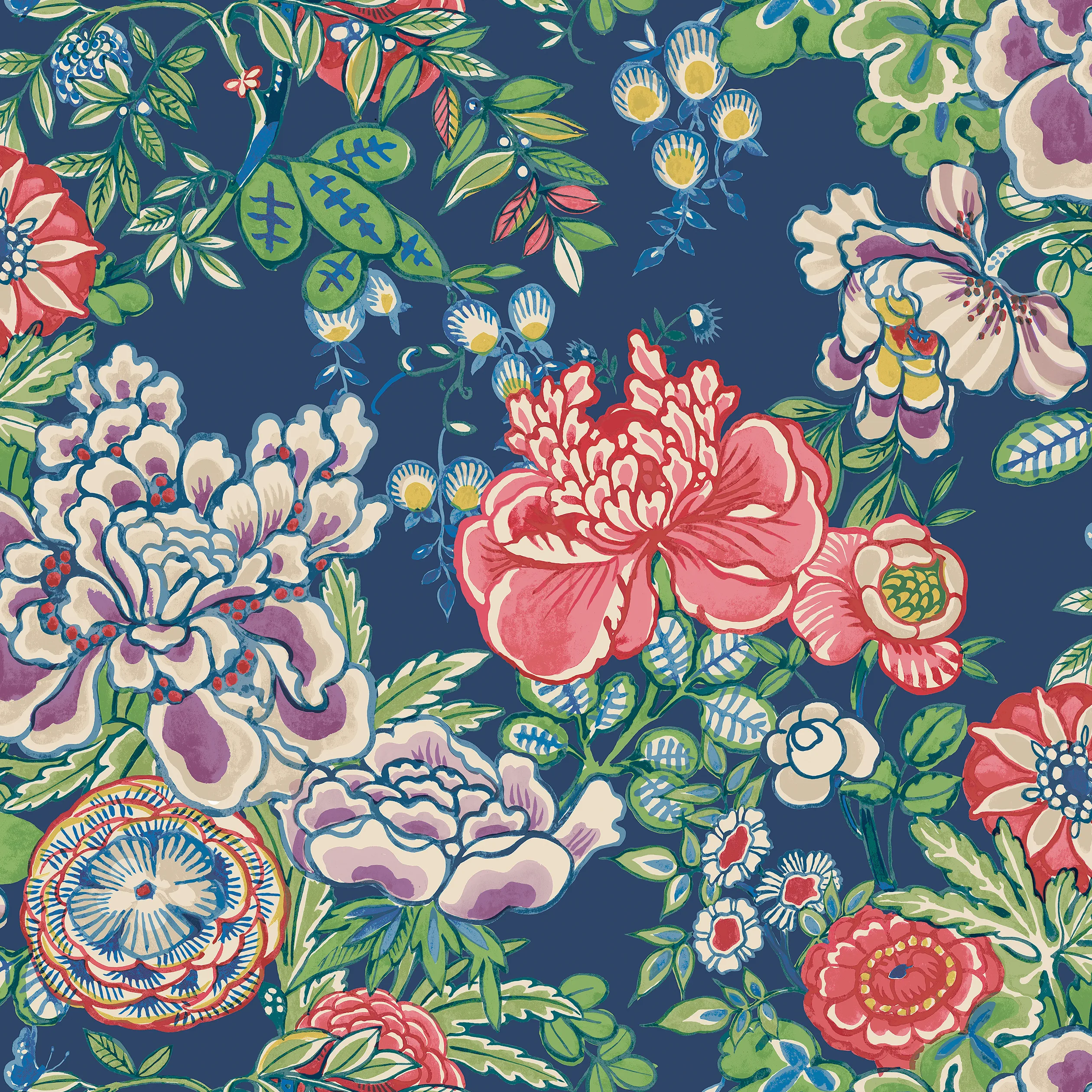 T42015 | Peony Garden – Navy