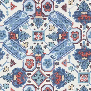 Thibaut Persian Carpet in Blue and White (T10824)