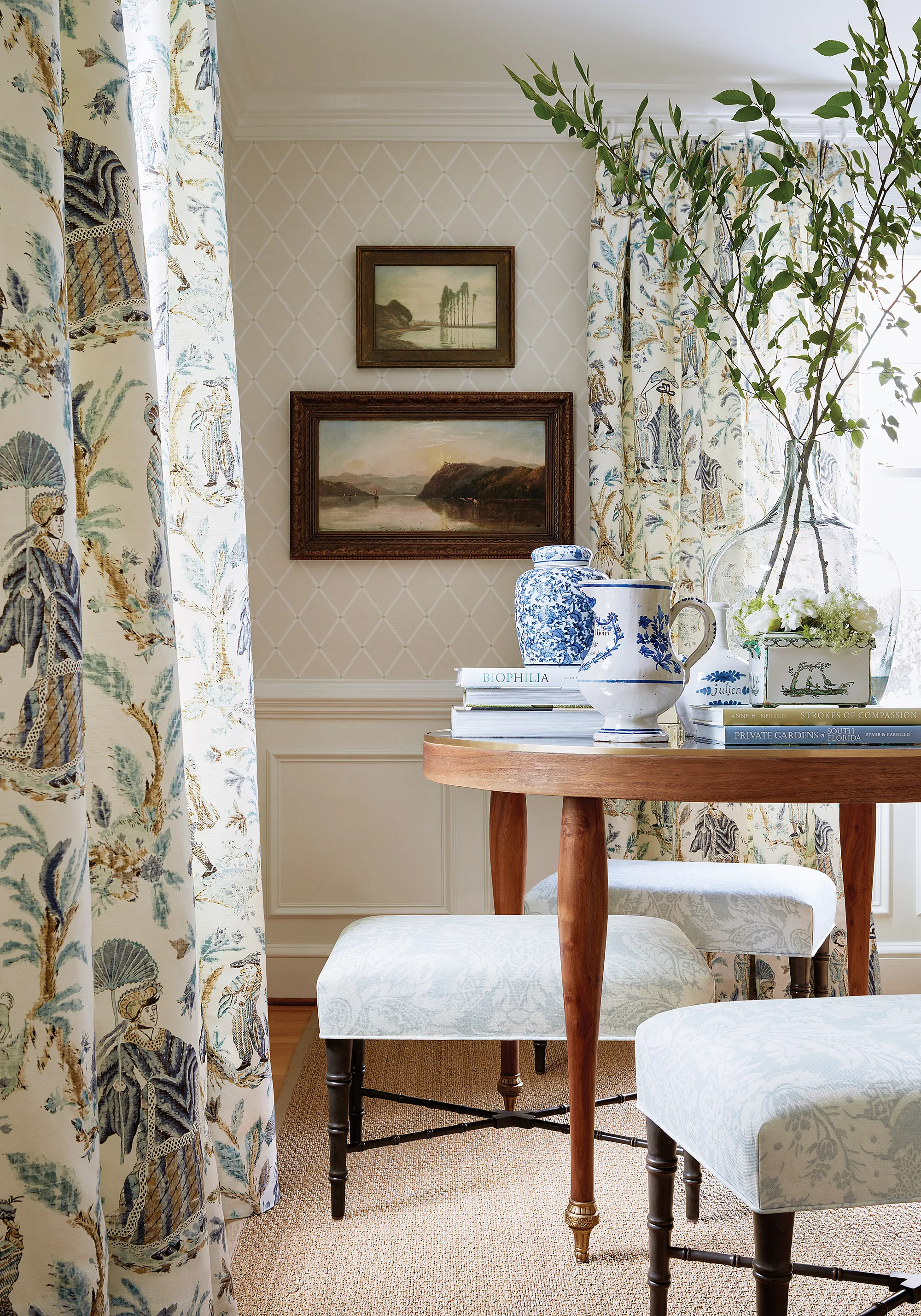 Thibaut Pompton Trellis in Beige (T72632)