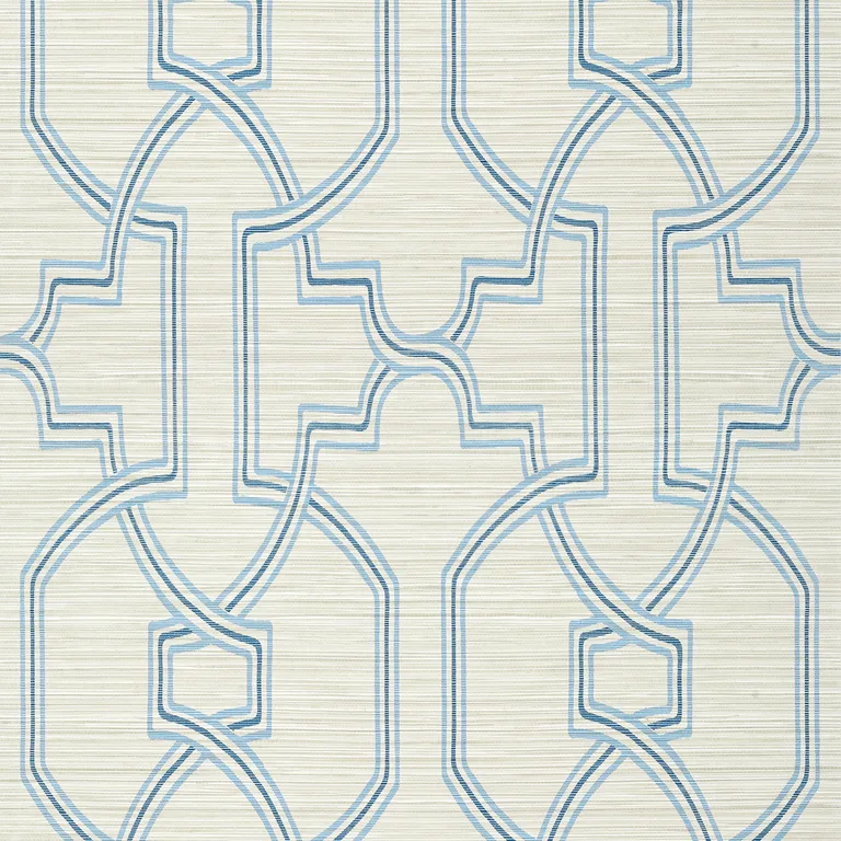 Thibaut Promenade in Cream and Blue (T277)