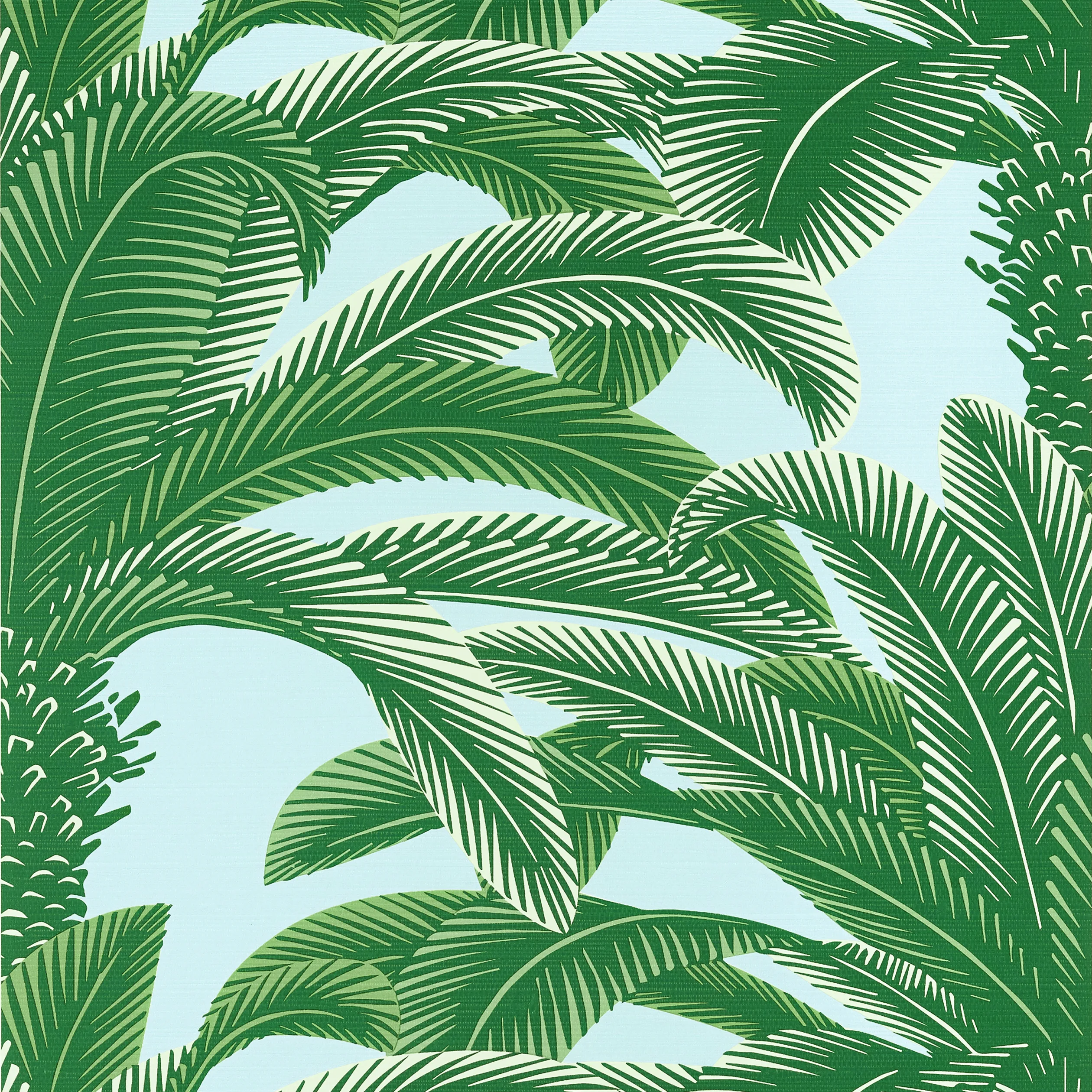 T13908 | Queen Palm – Green and Blue