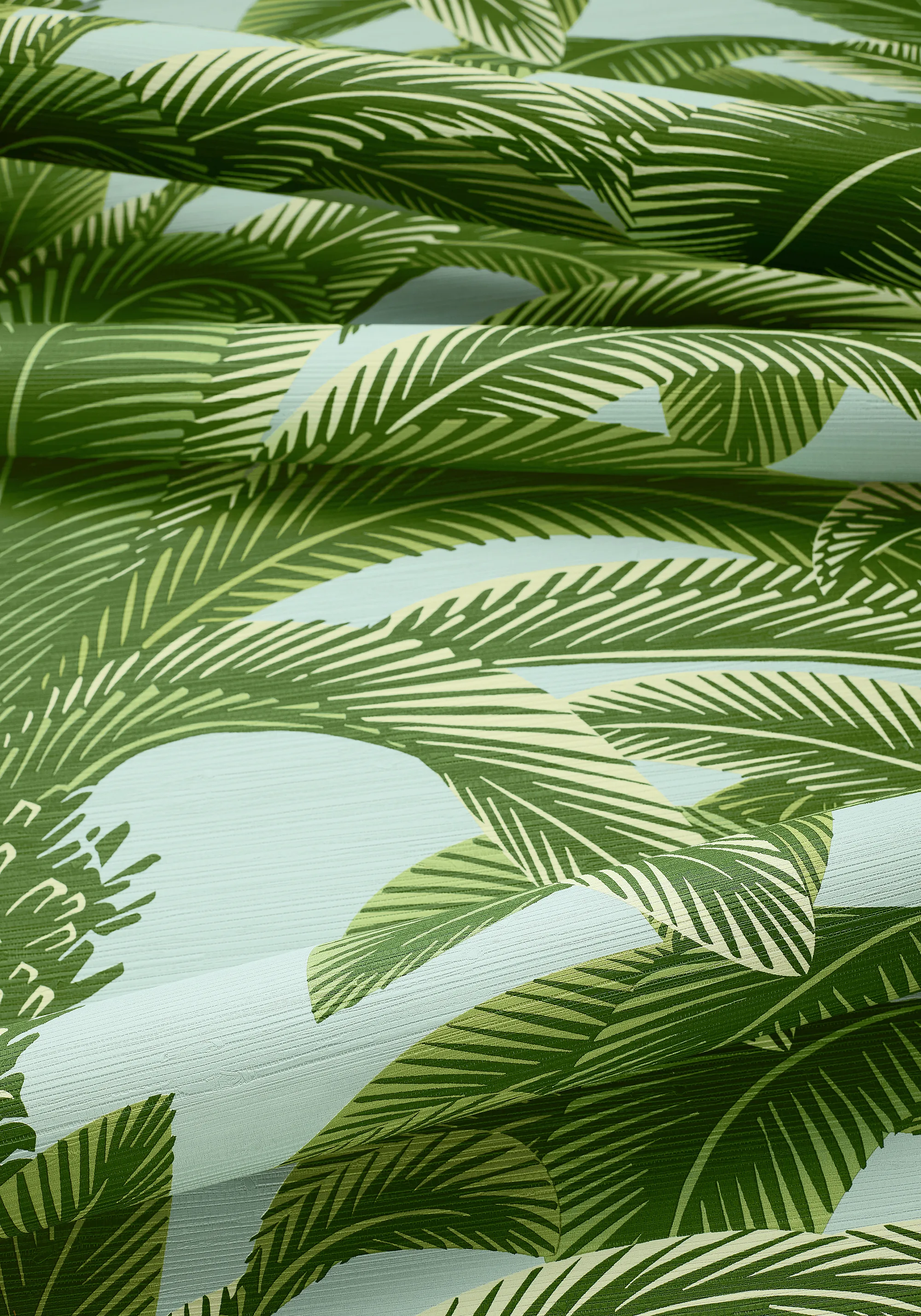 Thibaut Queen Palm in Green and Blue (T13908)