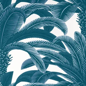 Thibaut Queen Palm in Navy (T13910)