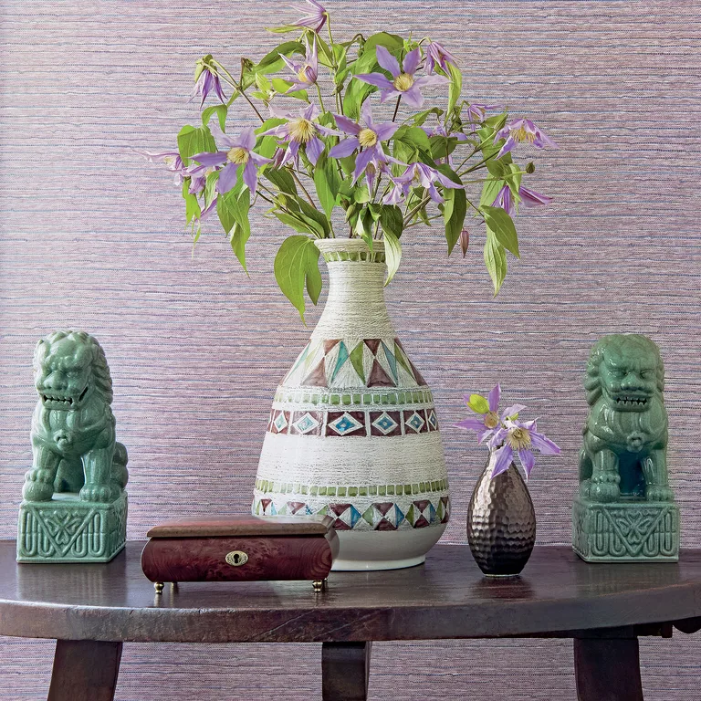 Anna French Ramie Weave in Eggplant (AT9880)