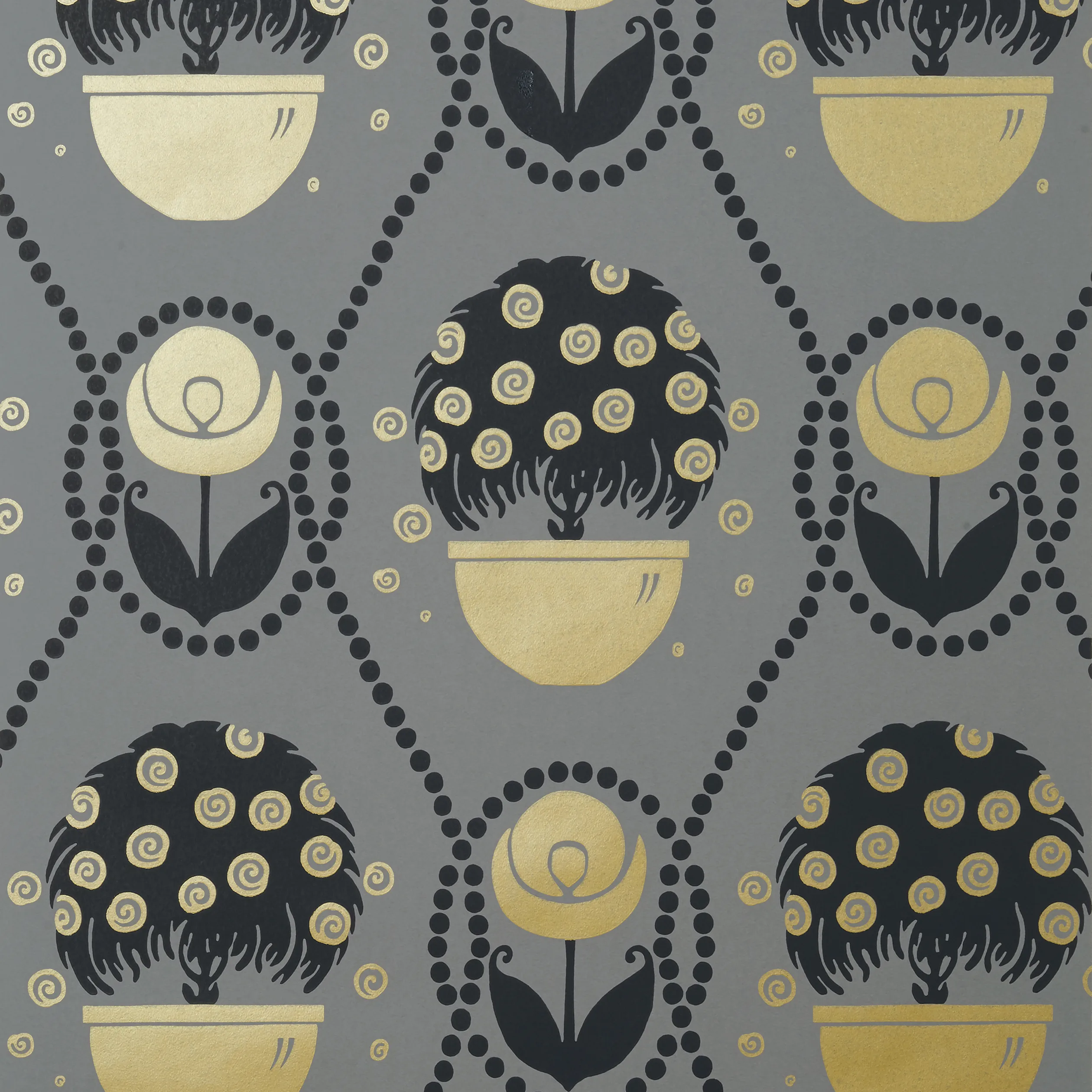 Thibaut Rene in Metallic Gold on Charcoal (T2957)