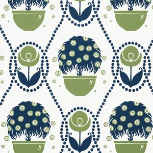 Thibaut Rene in Navy and Green (T2961)