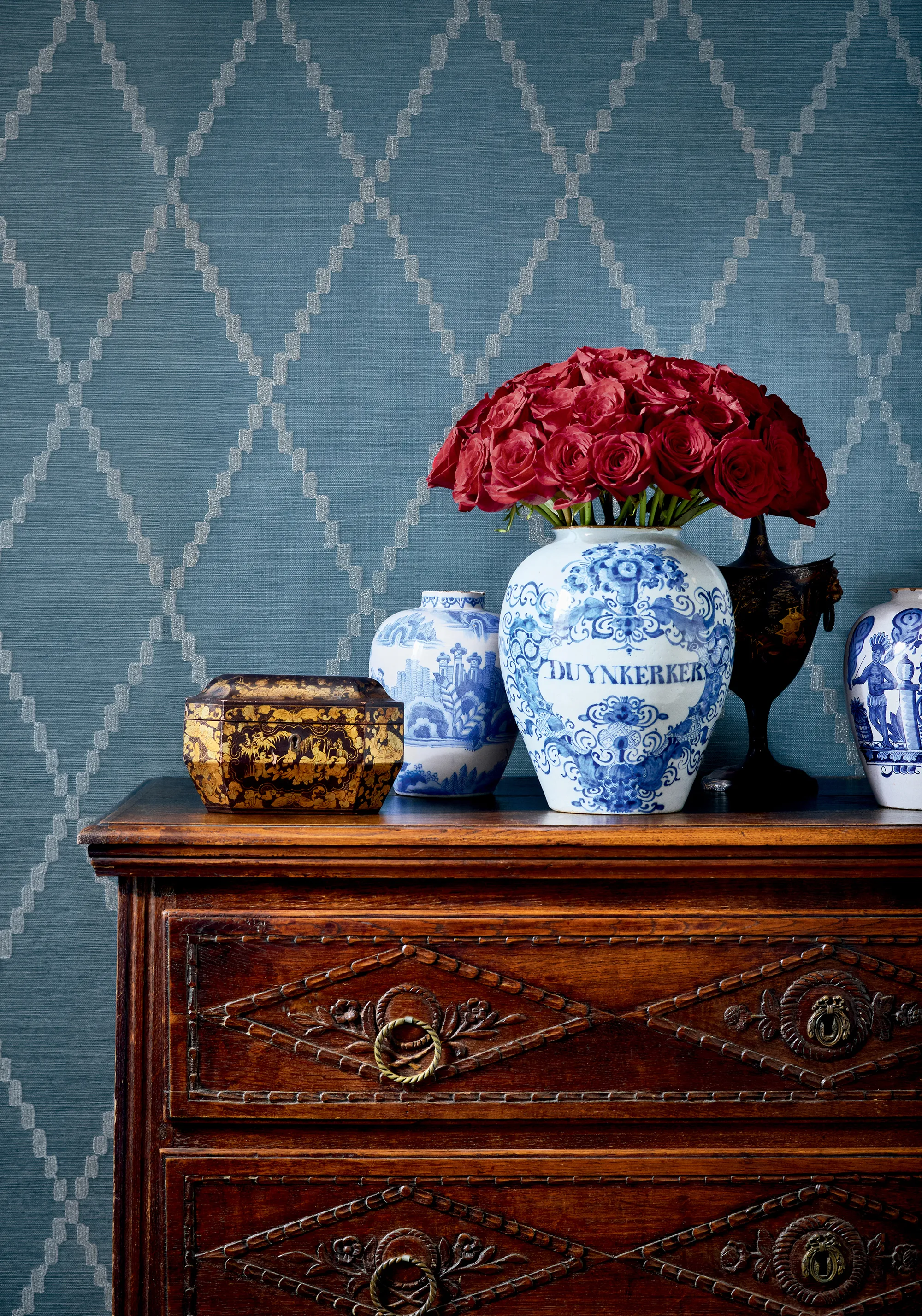 Anna French Ribbon Sisal in Navy (AT16142)