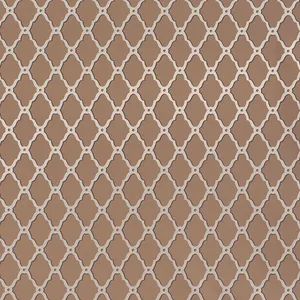 Thibaut Rothbury Trellis in Metallic on Cocoa (T1863)