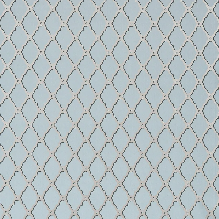 Thibaut Rothbury Trellis in Metallic on Slate Grey (T1818)