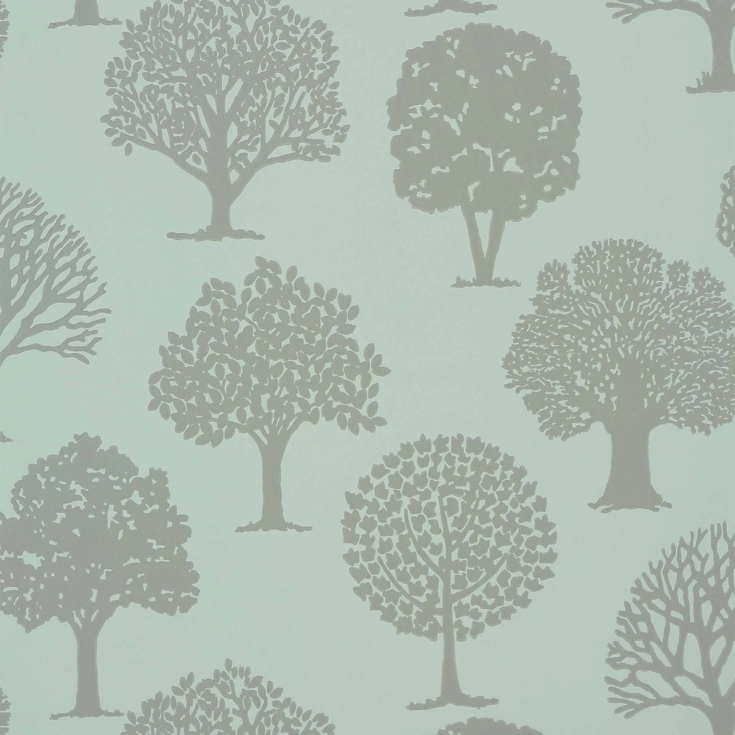 Thibaut Russell Square in Linen on Aqua (T35108)