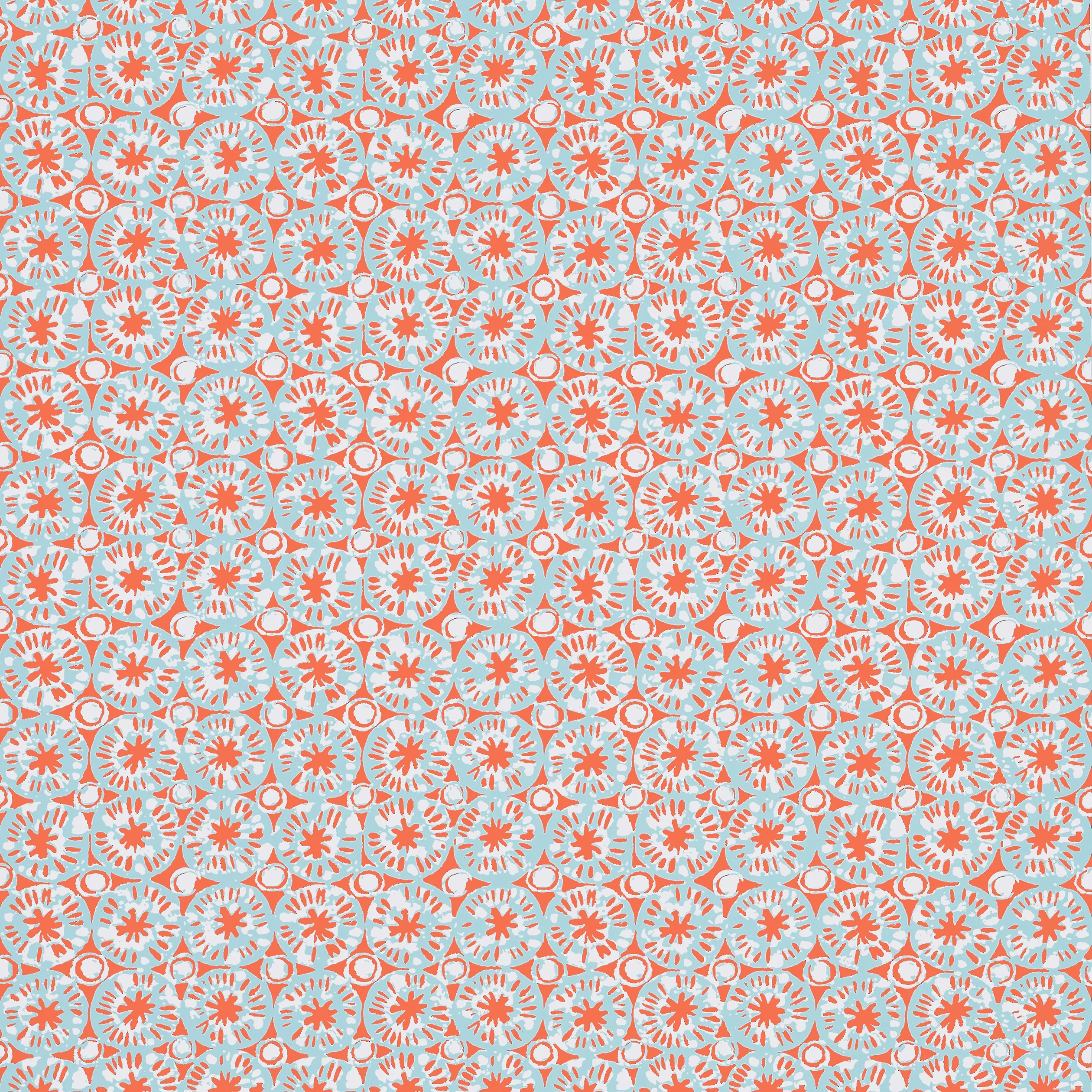 T15857 | Sand Dollar – Coral and Blue