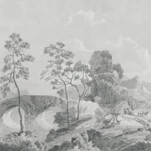 Anna French Savery Mural in Grey (ATM24571)