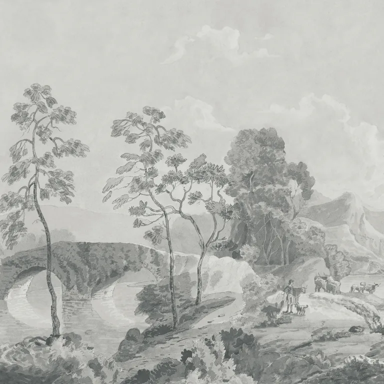 Anna French Savery Mural in Grey (ATM24571)