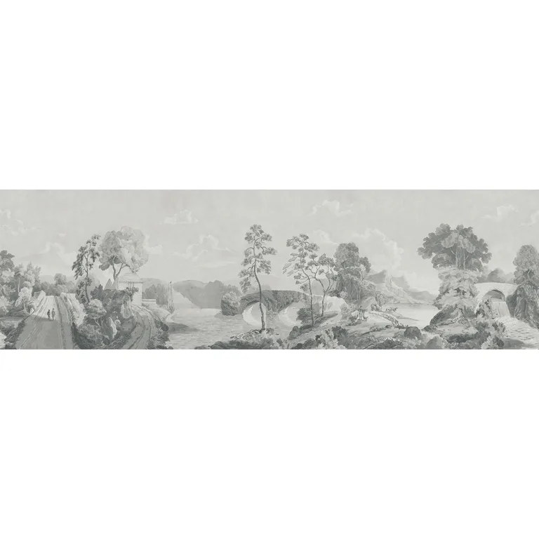 Anna French Savery Mural in Grey (ATM24571)