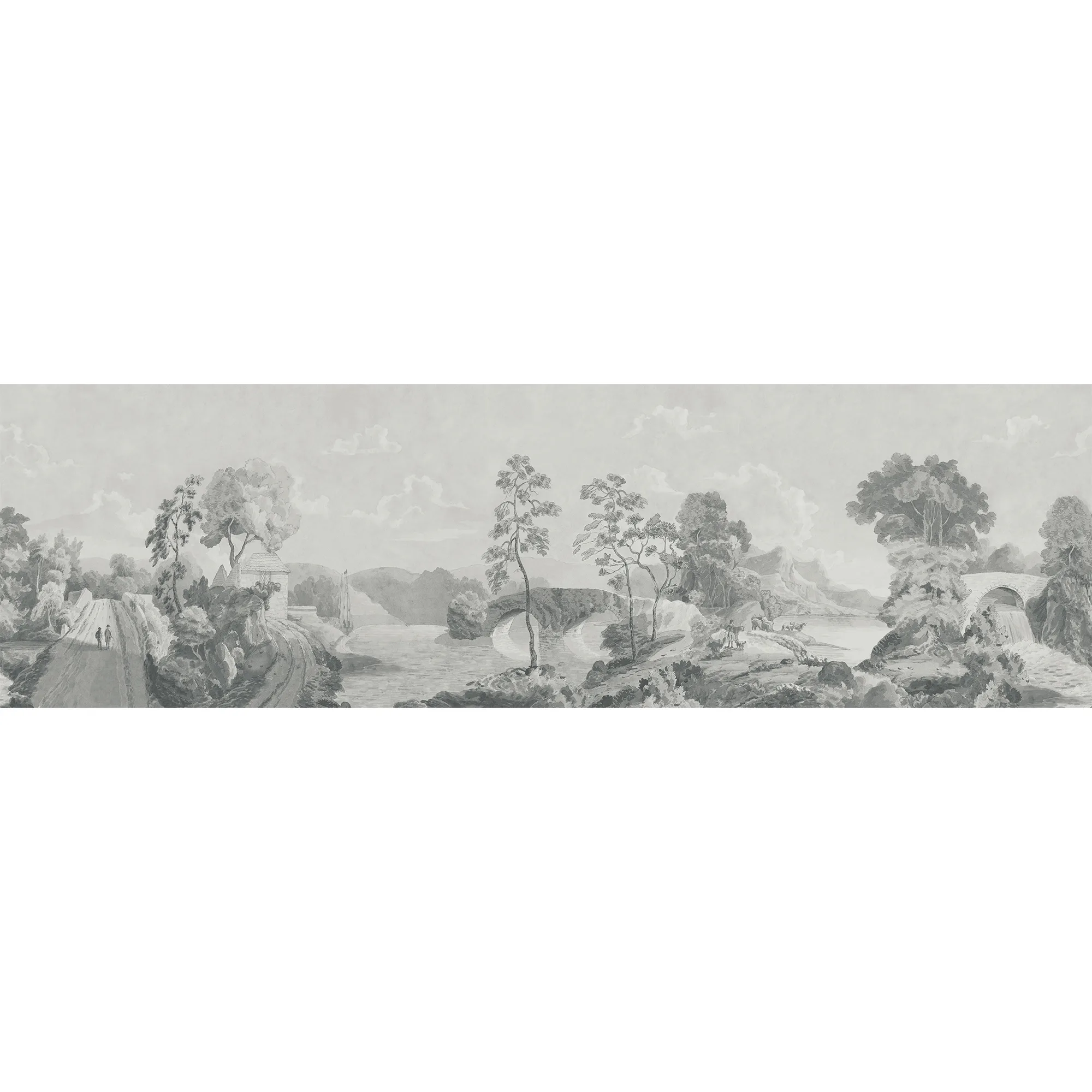 Anna French Savery Mural in Grey (ATM24571)
