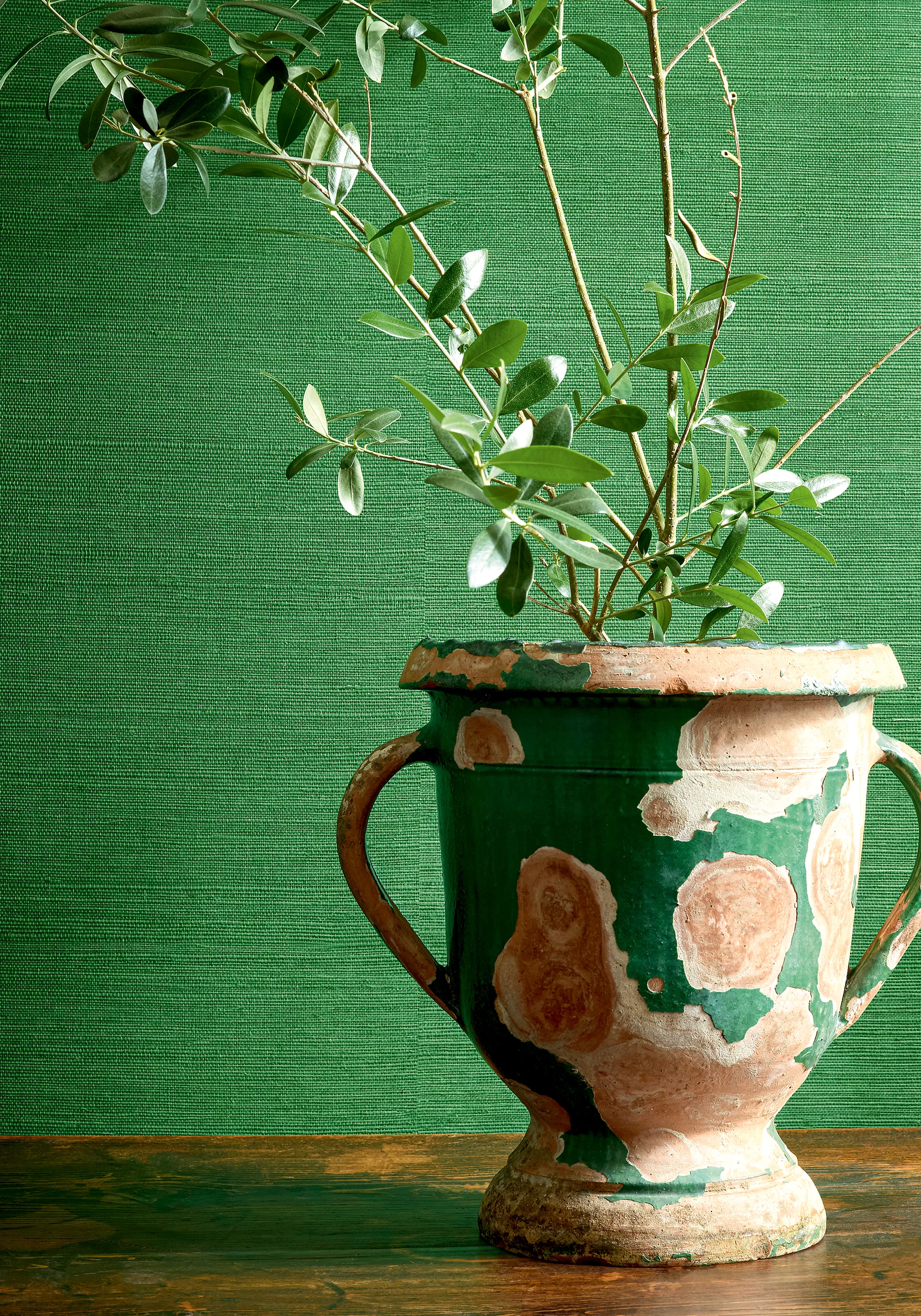 Thibaut Shang Extra Fine Sisal in Emerald Green (T19612)