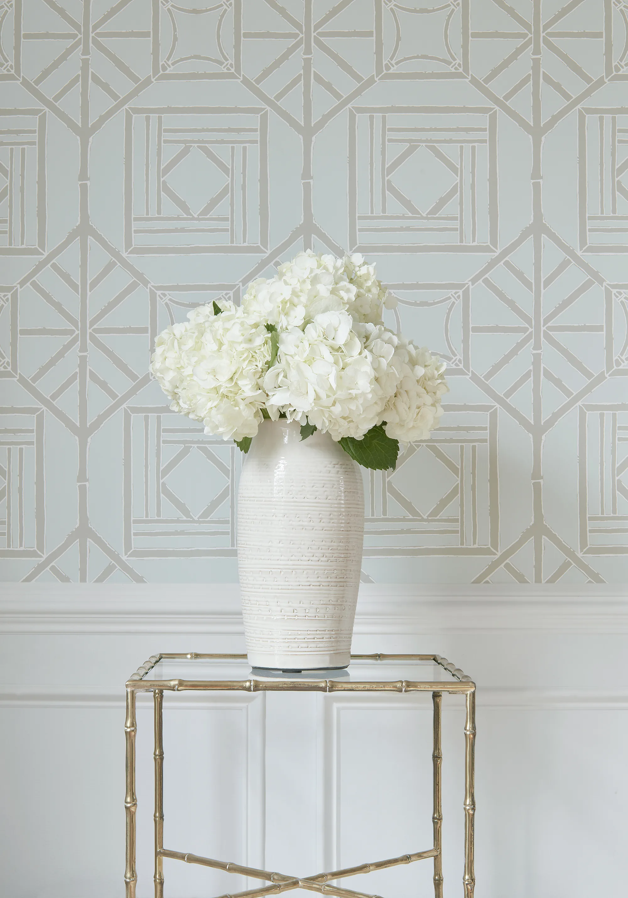 Thibaut Shoji Panel in Aqua (T75519)