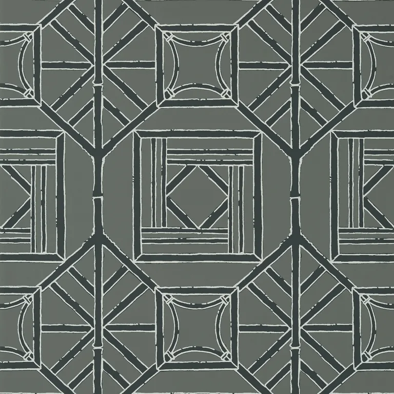 Thibaut Shoji Panel in Grey (T75520)