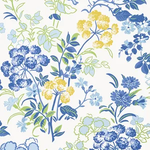 Thibaut Spring Garden in Blue and White (T14336)