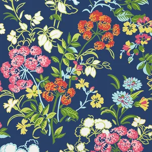 Thibaut Spring Garden in Navy (T14337)