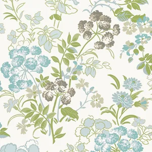 Thibaut Spring Garden in Spa Blue (T14339)