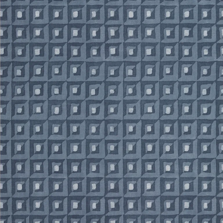 Thibaut Square Dance in Navy (T12851)