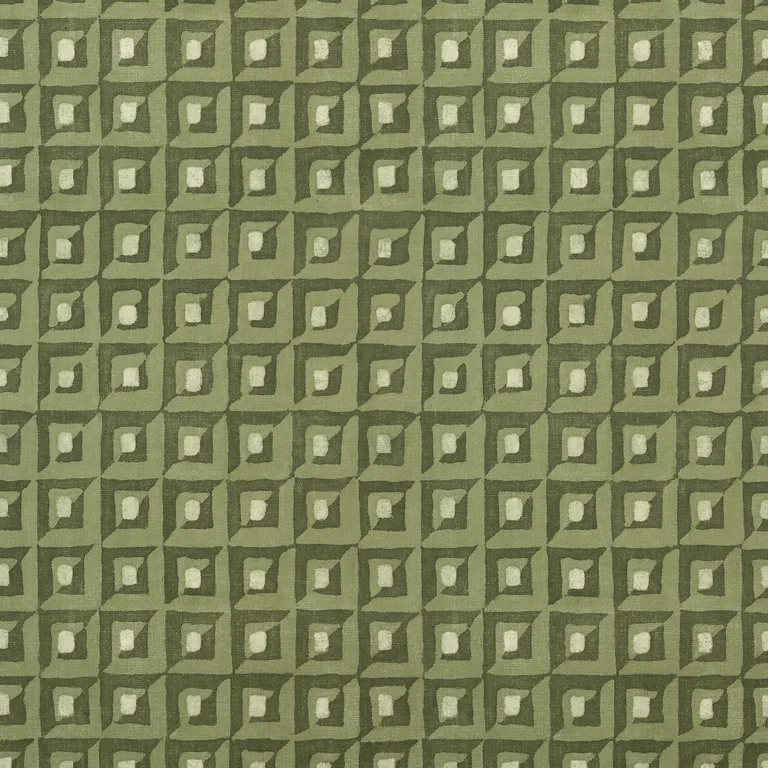 Thibaut Square Dance in Olive Green (T12846)