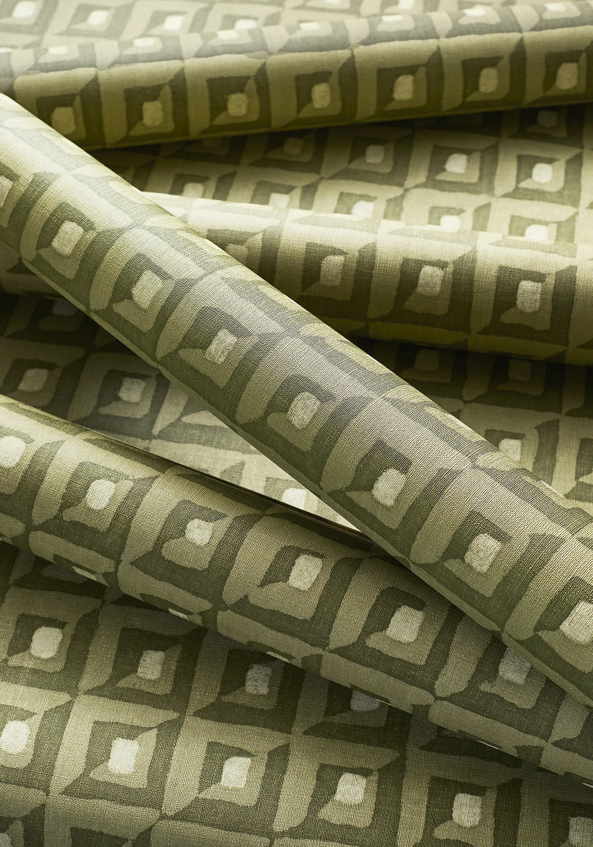 Thibaut Square Dance in Olive Green (T12846)