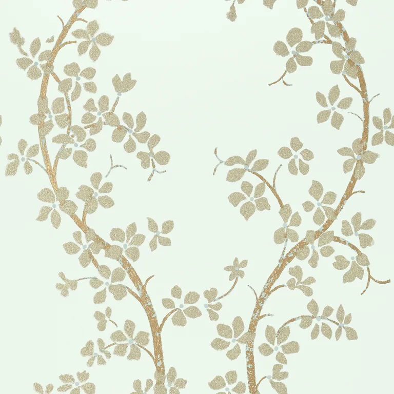 Anna French St. Albans Grove in Metallic Pewter on Aqua (AT6154)